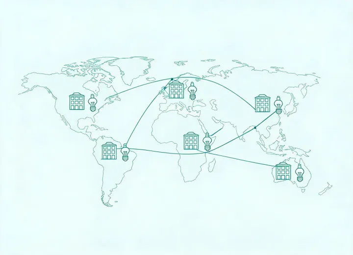 Opple project support office map illustration